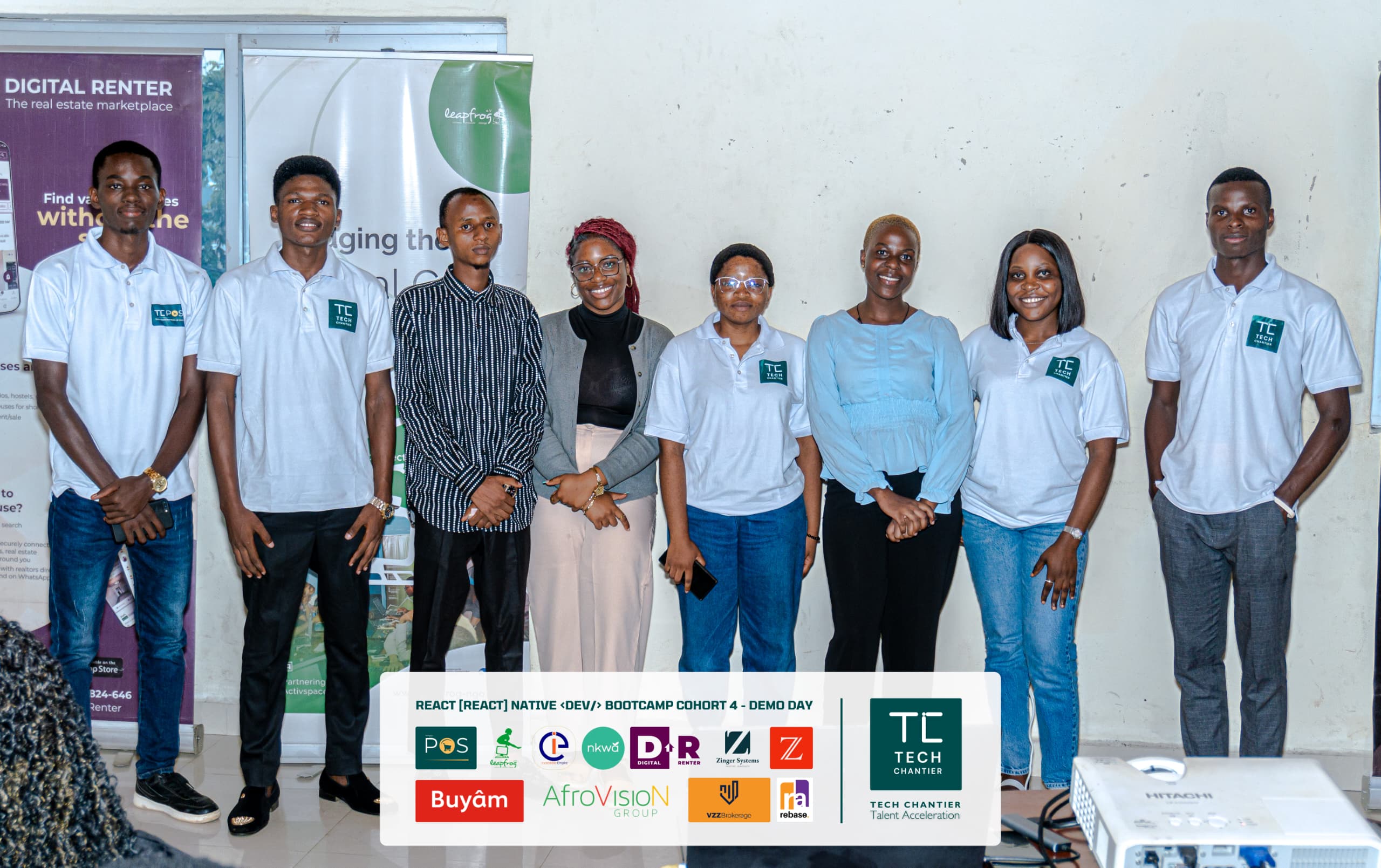 With the Tech Chantier mentor team on Demo Day